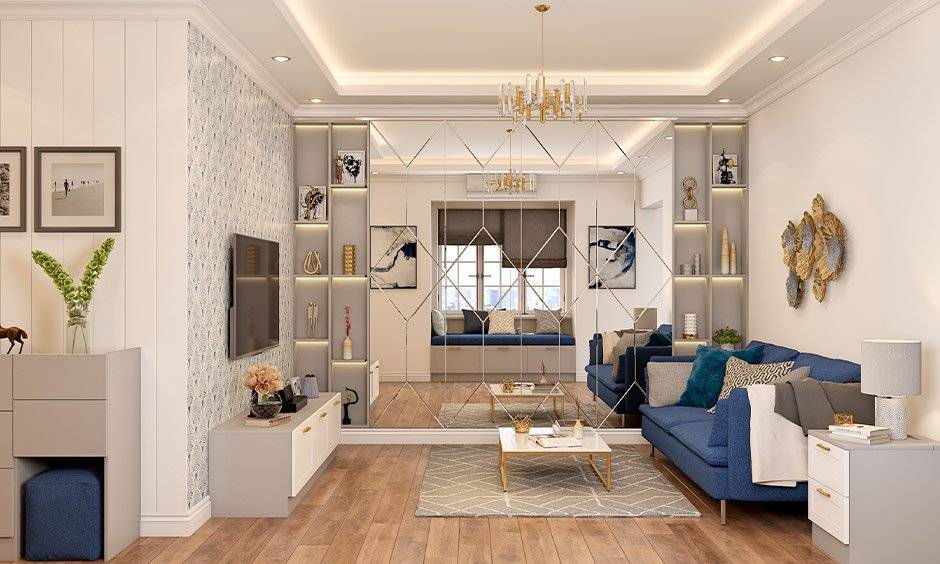 living-room-interior-with-mirror-wall-panelling